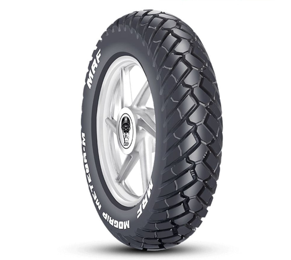 MRF 110/80-17 MOGRIP METEOR-M Tubeless 57P Tyre Rear – Tyre Titans