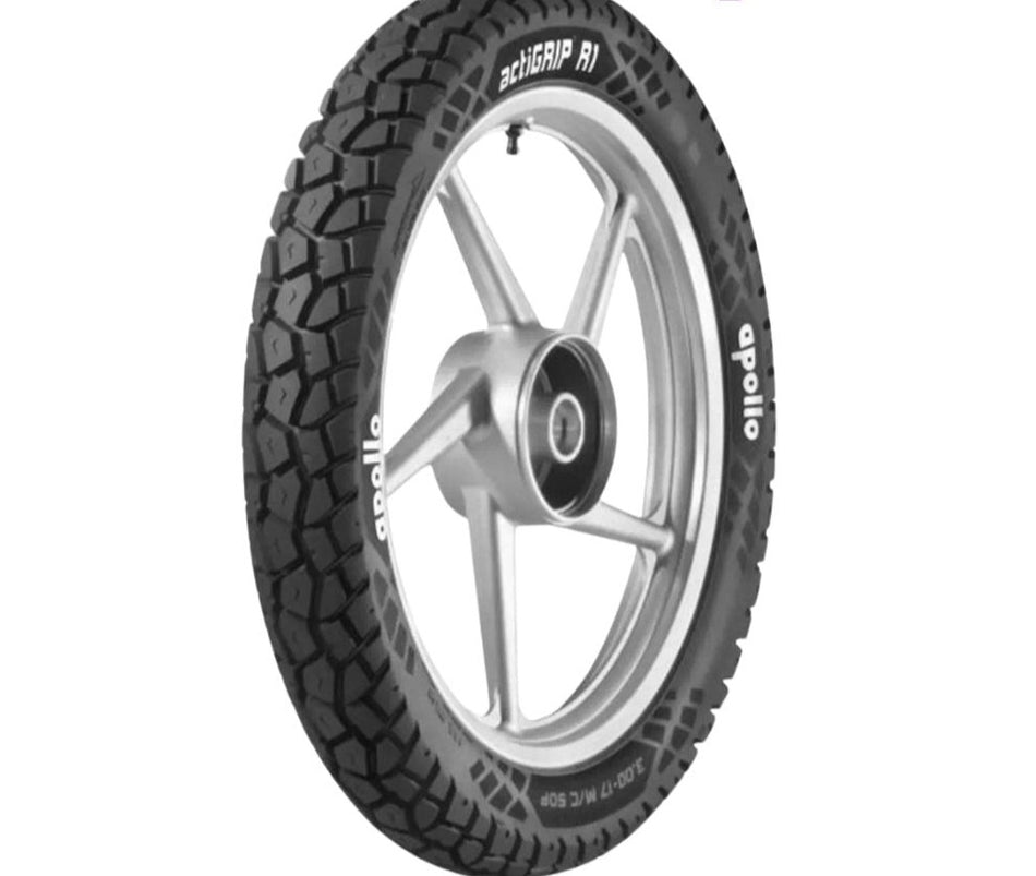 Apollo 3.00-18 Actigrip R1 Tube Tyre (Tube Included) | Rear