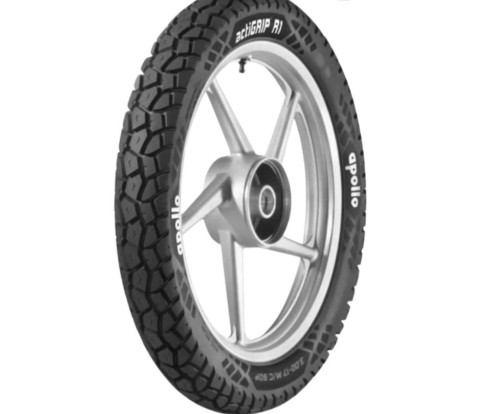 Apollo 3.00-18 Actigrip R1 Tubeless Tyre | Rear