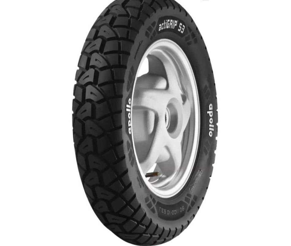 Apollo 3.50-10 Actigrip S3 Tube Tyre (Tube Included) | Rear