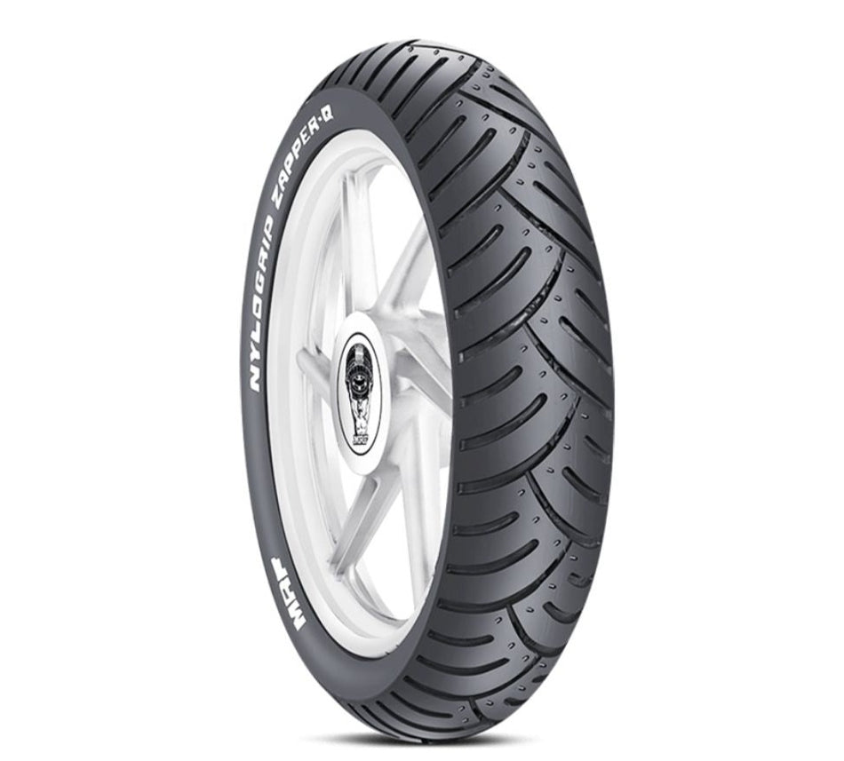 MRF - 130/80-18 ZAPPER Q Tube Type Tyre | Rear (Tube Included)