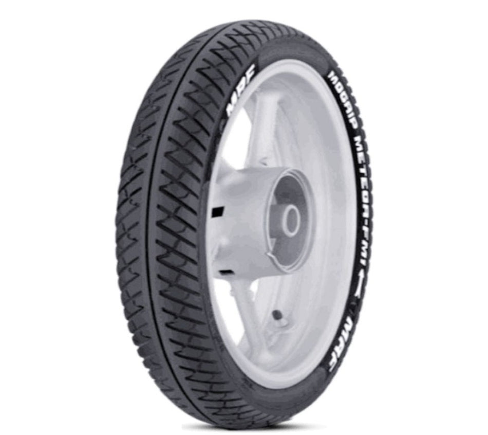 MRF - 80/100-18 MOGRIP METEOR FM1+ Tubeless Tyre | Front