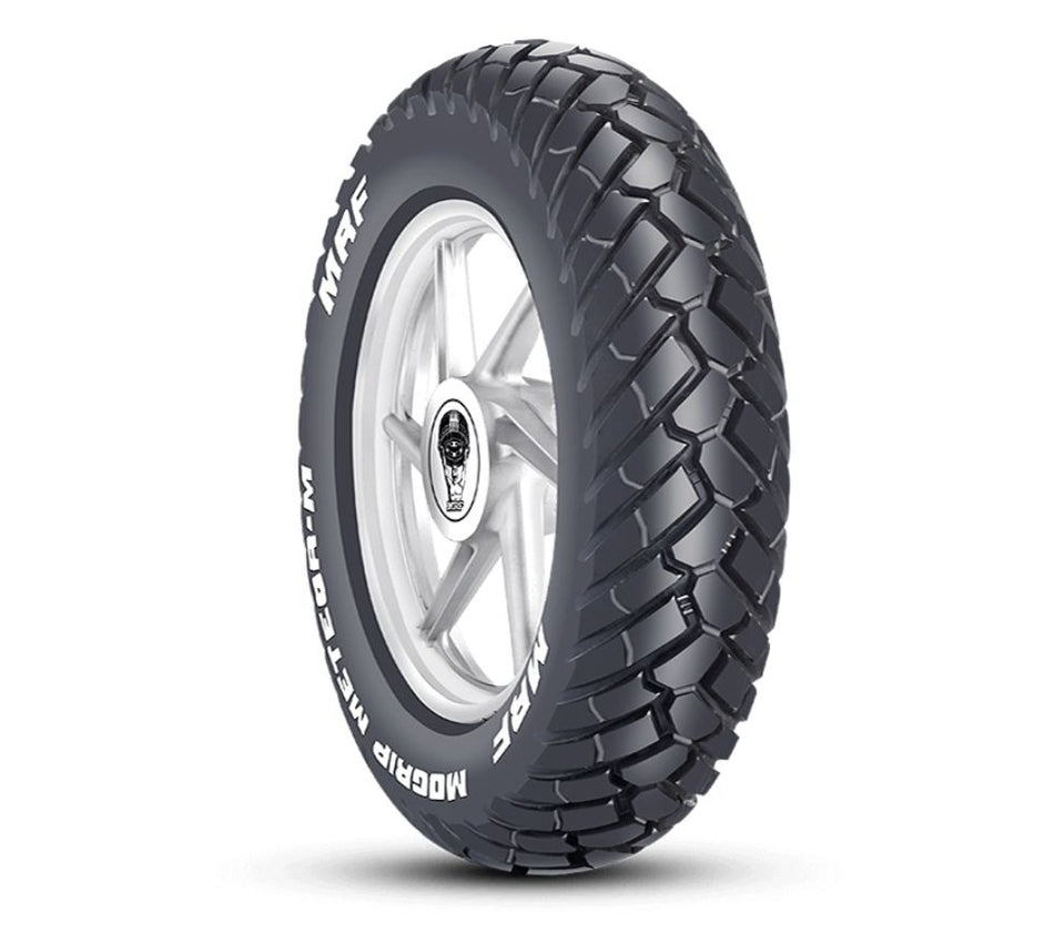 MRF - 90/90-12 MOGRIP METEOR-M Tubeless Tyre | Rear