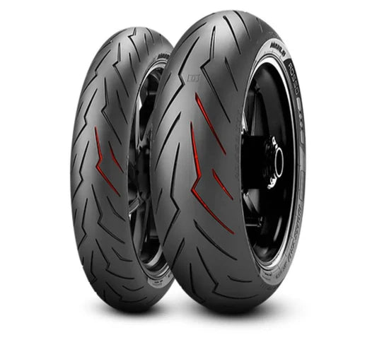 Pirelli DIABLO ROSSO 3 - 110/70-ZR17 54W and 150/60-ZR17 66W Tubeless Tyre | Front & Rear