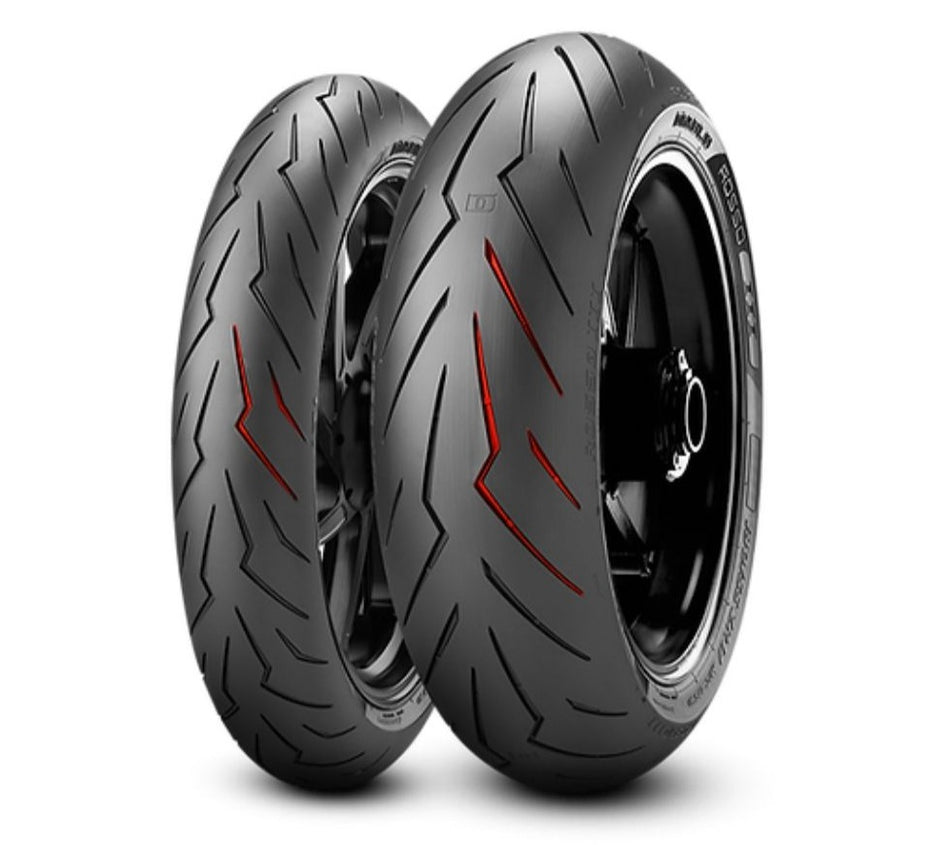 Pirelli - 200/55-ZR17 DIABLO ROSSO 3 Tubeless 78W Tyre | Rear