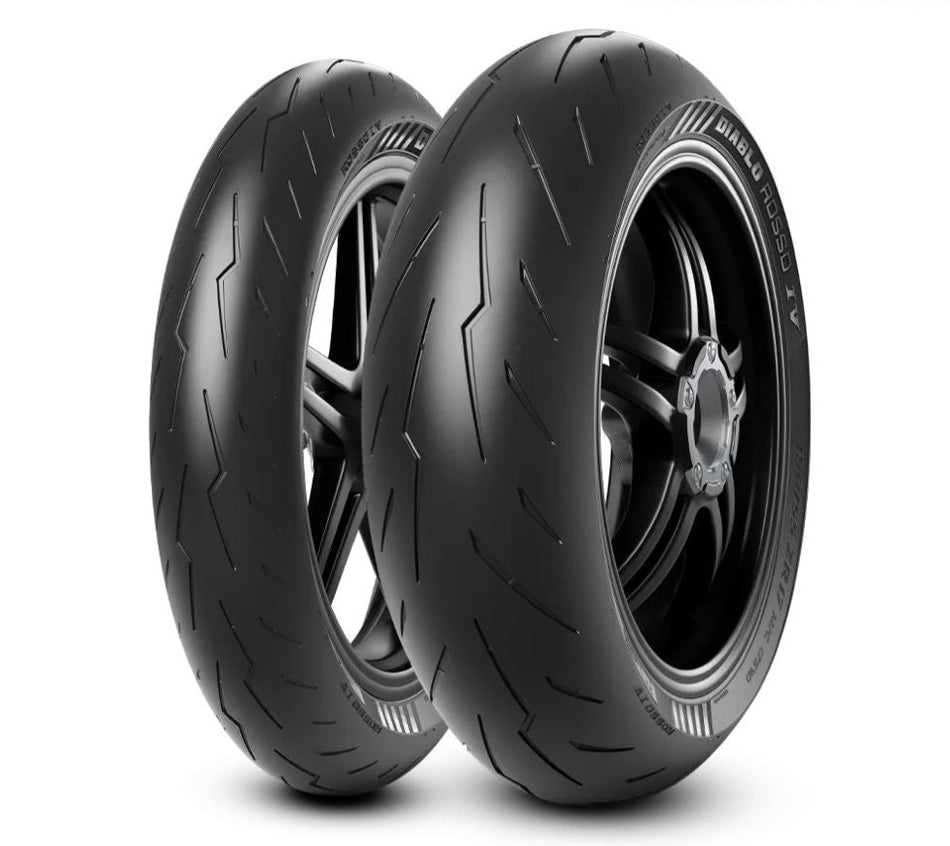 Pirelli - 190/55-ZR17 DIABLO ROSSO 4 Tubeless 75W Tyre | Rear