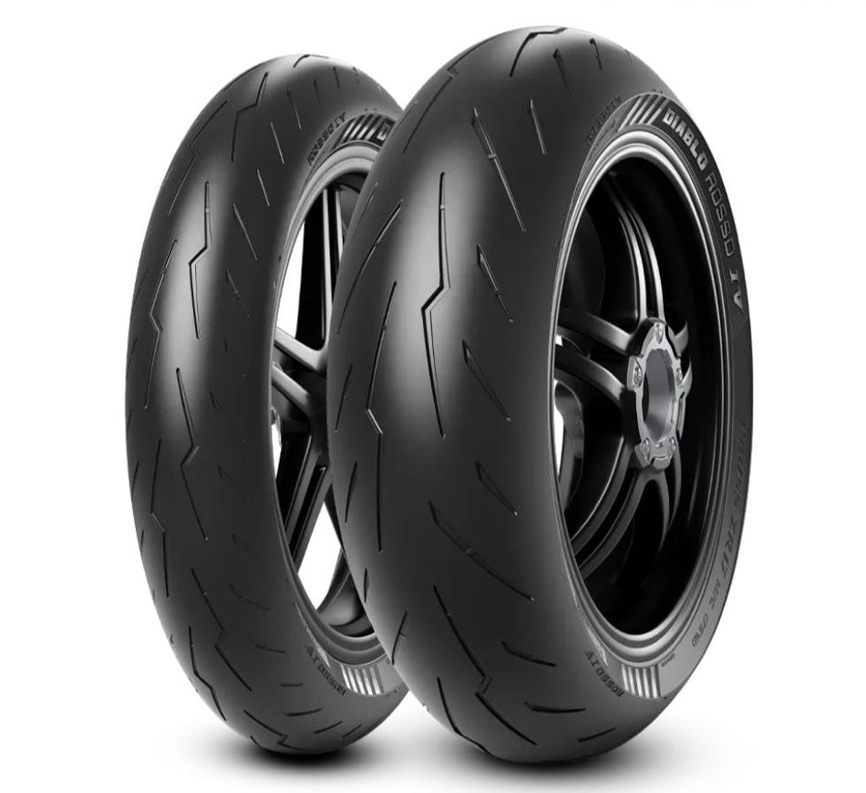 Pirelli - 200/55-ZR17 DIABLO ROSSO 4 Tubeless 78W Tyre | Rear