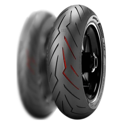 Pirelli -  150/60-ZR17 DIABLO ROSSO 3 Tubeless 66W Tyre | Rear