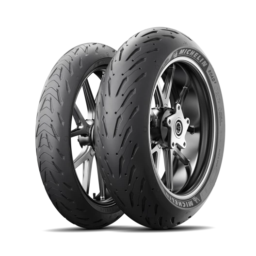 Michelin Road 5 - 120/70-ZR17 58W and 190/55-ZR17 75W Tubeless Tyre | Front & Rear