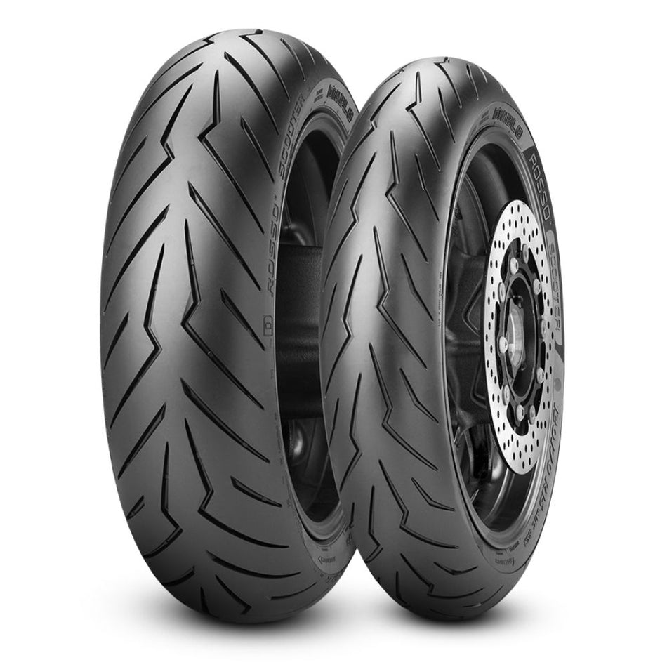 Pirelli Diablo Rosso Scooter - 120/70-14 55S and 150/70-14 66S Tubeless Tyre | Front & Rear